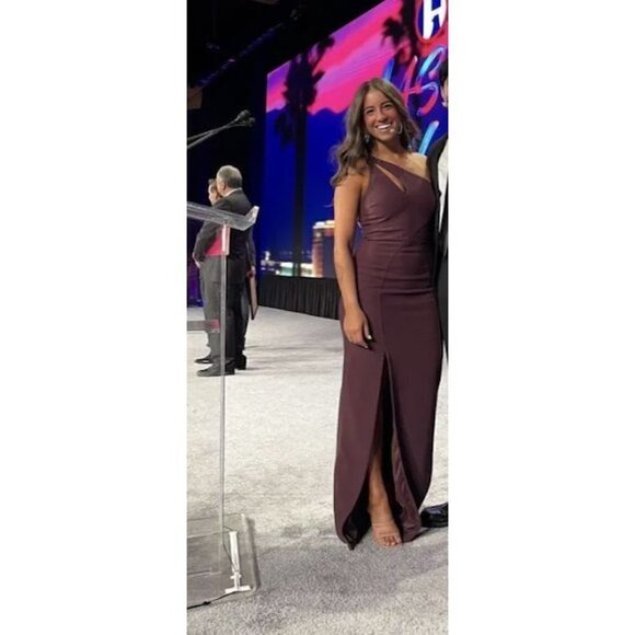 CINQ À SEPT Gianna Gown in Maroon Size US 4 - Picture 8 of 11